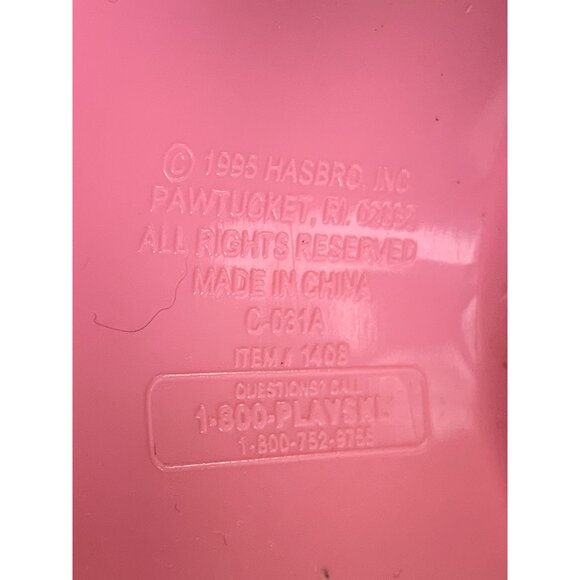 Hasboro 1996 Dollhouse Canopy Bed Pink & Cream - Picture 6 of 9